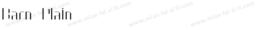 Baro Plain字体转换